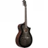 Guitarra Electroacústica Ibanez Transparent Black AEWC16QA TKH